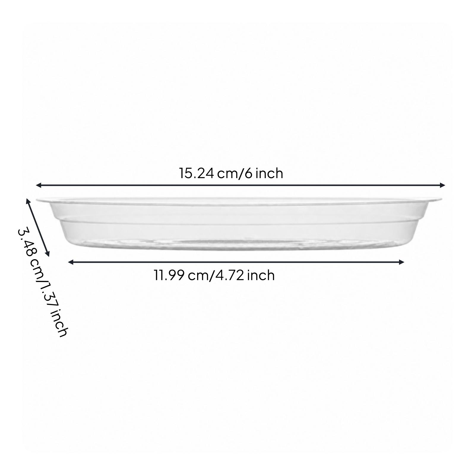 Yuvarlak Şeffaf PET Plastik Sa - Drip Tray Saucer incelemesi ve fiyatı